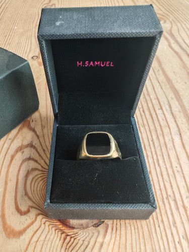 9ct gold signet ring - 9ct,