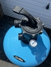 CERTIKIN SWIMMING POOL SAND FILTER 24" WITH 1.5" MULTI PORT VALVE