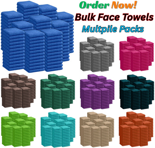 100x face cloths towels - face, 100%