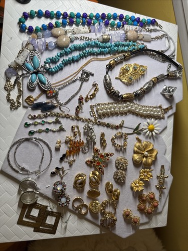 Vintage estate costume jewelry - costume,