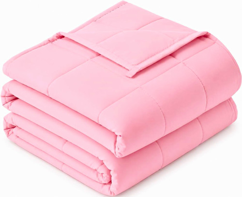 Pink weighted blanket 9kg - pink,