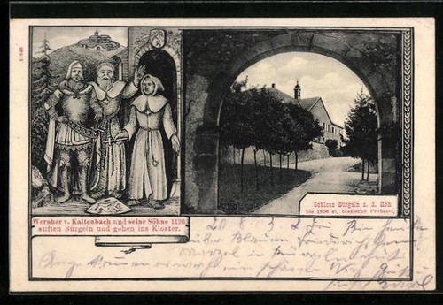 Postcard bürgeln höh - a., d.