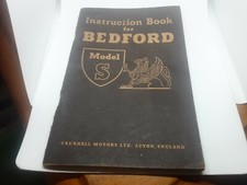 BEDFORD MODEL S COMMERCIAL VEHICLE  TRUCK INSTRUTION BOOK MANUAL 1955 N.O.S 