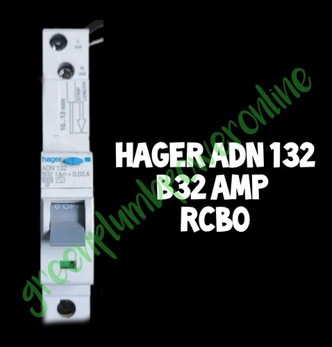 Hager rcbo amp 30ma type - amp,