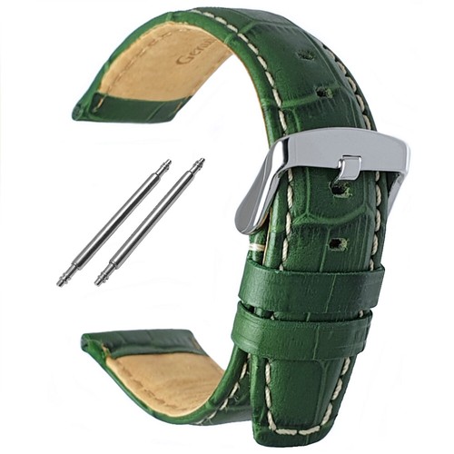 Green genuine leather - genuine,