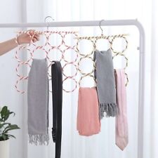 Multi Scarf Hanger Circular Wardrobe Space Organisers Storage Ties Belts Scarves