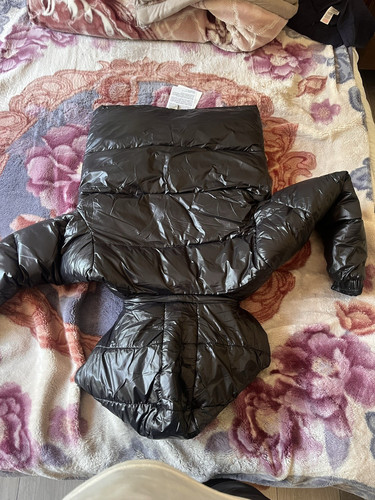 Moncler girls black hooded - black,