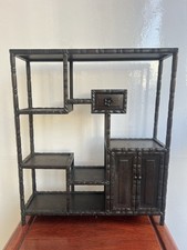 Vintage Chinese Rosewood Display Rack Stand Oriental Hardwood Shelf