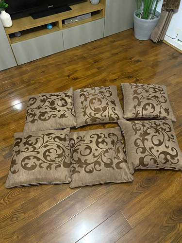 Set beige brown - brown, square