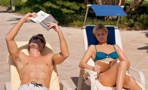 Sun shade for - sun, lounger