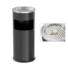 Dyna-Living Rubbish Bin Outdoor Stainless Steel Trash Can with Lid - Large