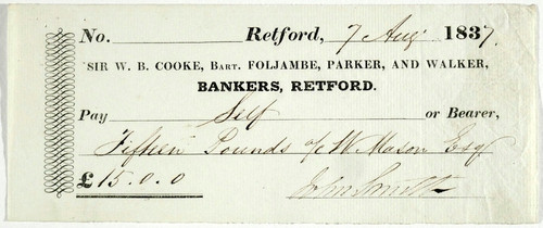 Sir cooke bart foljambe - w,