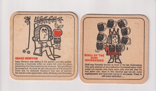 Guinness brewery beermat - 2x,
