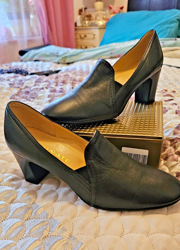 Italian black leather ladies - italian,