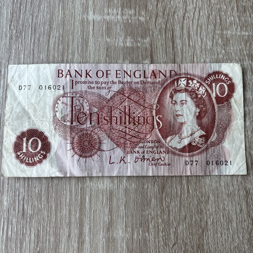 Bank england ten - bank, shillings