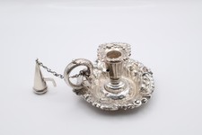 Fabulous Antique Georgian Sterling Silver Chamberstick Hallmarked Sheffield 1836