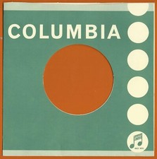 COLUMBIA (dark green) REPRODUCTION RECORD COMPANY SLEEVES - (pack of 10)