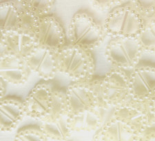 100 IVORY PEARL HEART SHAPED