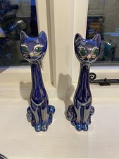 Pair of Vintage Cobalt Blue