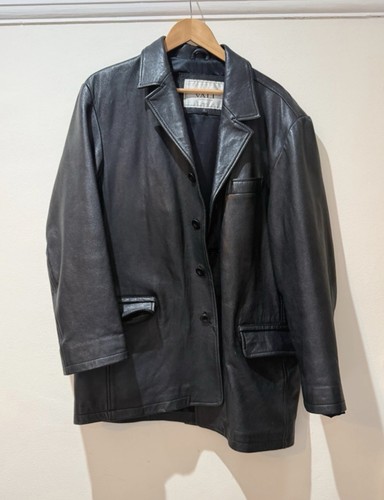 Unisex black leather - leather, biker