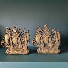 Vintage Brass Mayflower Ship