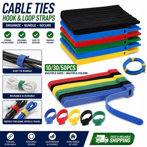 100 pcs velcros reusable - pcs,