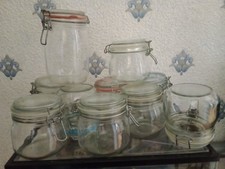 Glass Storage clip top Jars for Pickles, Chutneys, and Preserves