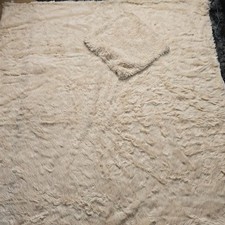 Debenhams Faux Fur Throw Cream