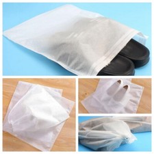 20Pcs Portable Drawstring Shoes Clear Storage Bag Dust Bags Travel Pouch
