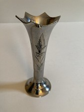 Vintage silver tone - vintage, vase