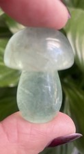Flourite Carved Stone Mushroom – Polished Fluorite Approx 34gm