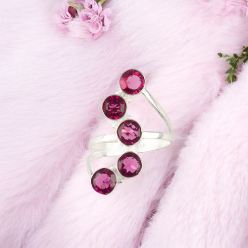 Pink rubellite gemstone - pink,
