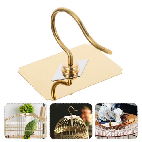 Brass bird cage carrier - cage, finch