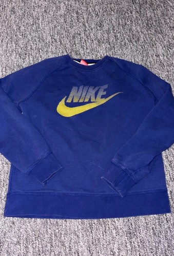 Nike blue sweatshirt with - blue,