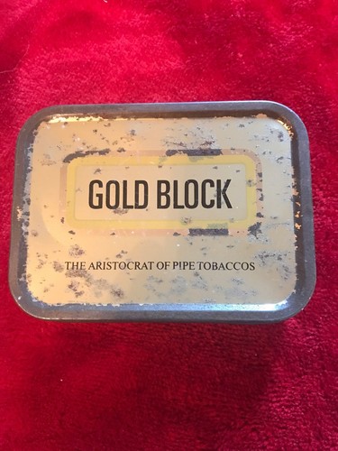 Vintage gold block tobacco - gold,