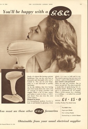 1954 general electric hair - general,