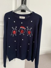 Navy christmas robins with - navy,