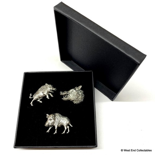 Wild boar pig brooch - boar,