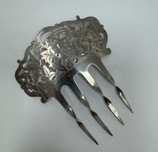 Beautiful/Rare Hallmarked English Silver Hair Comb/Slide 1907 Pearce & Thompson