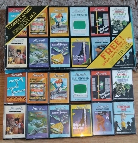 Amstrad cpc 464 amsoft - 12, pack