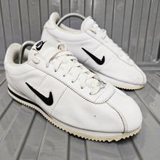 Nike Classic Cortez BasicJewel Black Diamond Men's Size UK 9 White Leather 