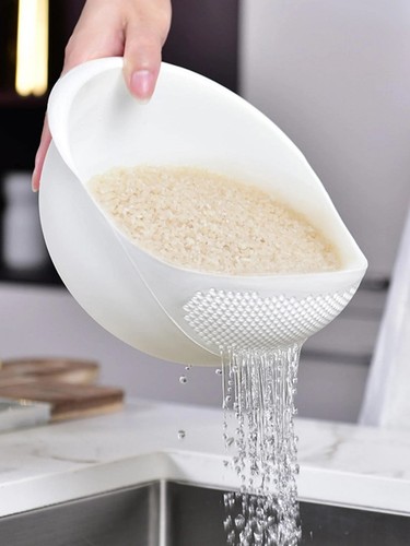 Rice washing bowl drain - washing,