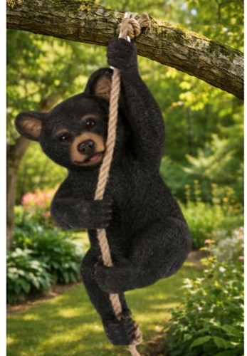 Climbing bear garden ornament - climbing,