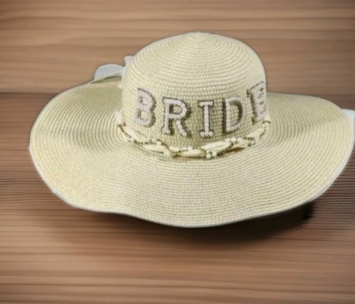 Bride floppy straw hat cream - floppy,