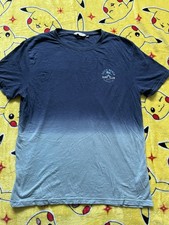 Kangaroo Poo Men’s Ombré Blue Top T-shirt Shirt Sz L