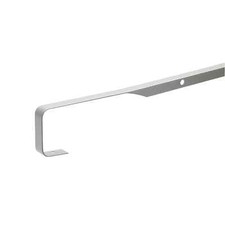 UNIKA 30mm Aluminium Kitchen Worktop 630mm Silver 6mm Radius Butt Joint