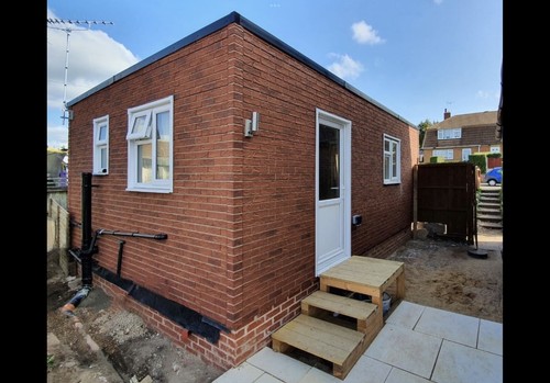 Timber framed granny annexe - framed,