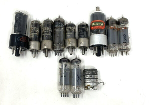 11x assorted vintage valves - assorted,