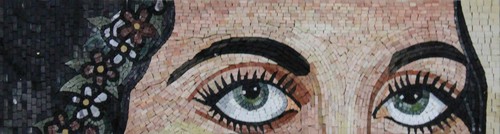 Beautiful green eyes lady - green, dark