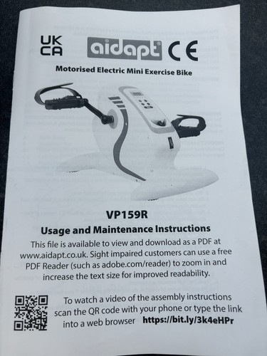 Aidapt vp159r electric - vp159r, mini